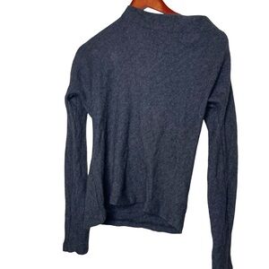 Merino Possum Ecology New Zeland navy grey pullover top sz S